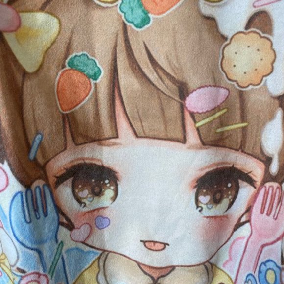 Anime Girl Hoodie Jacket - Pastel Soft Fairy Anime Kawaii Cute Japan - E-Girl - Picture 2 of 5